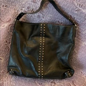 Michael Kors Uptown Astor Black Leather